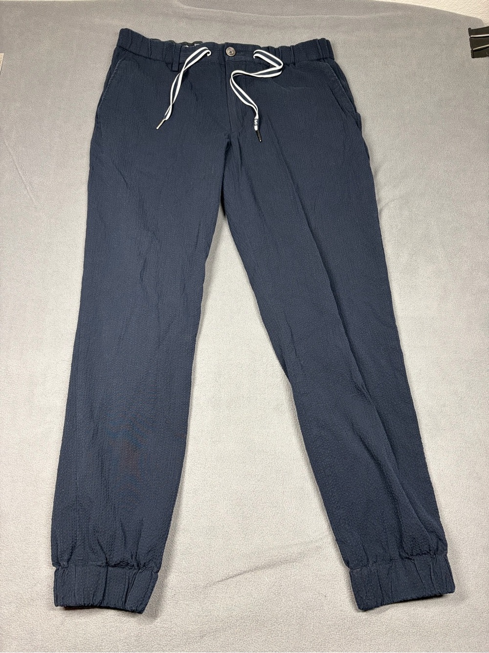 Todd Snyder X Foot joy Joggers Mens Medium 32 Blue Seersucker Trousers